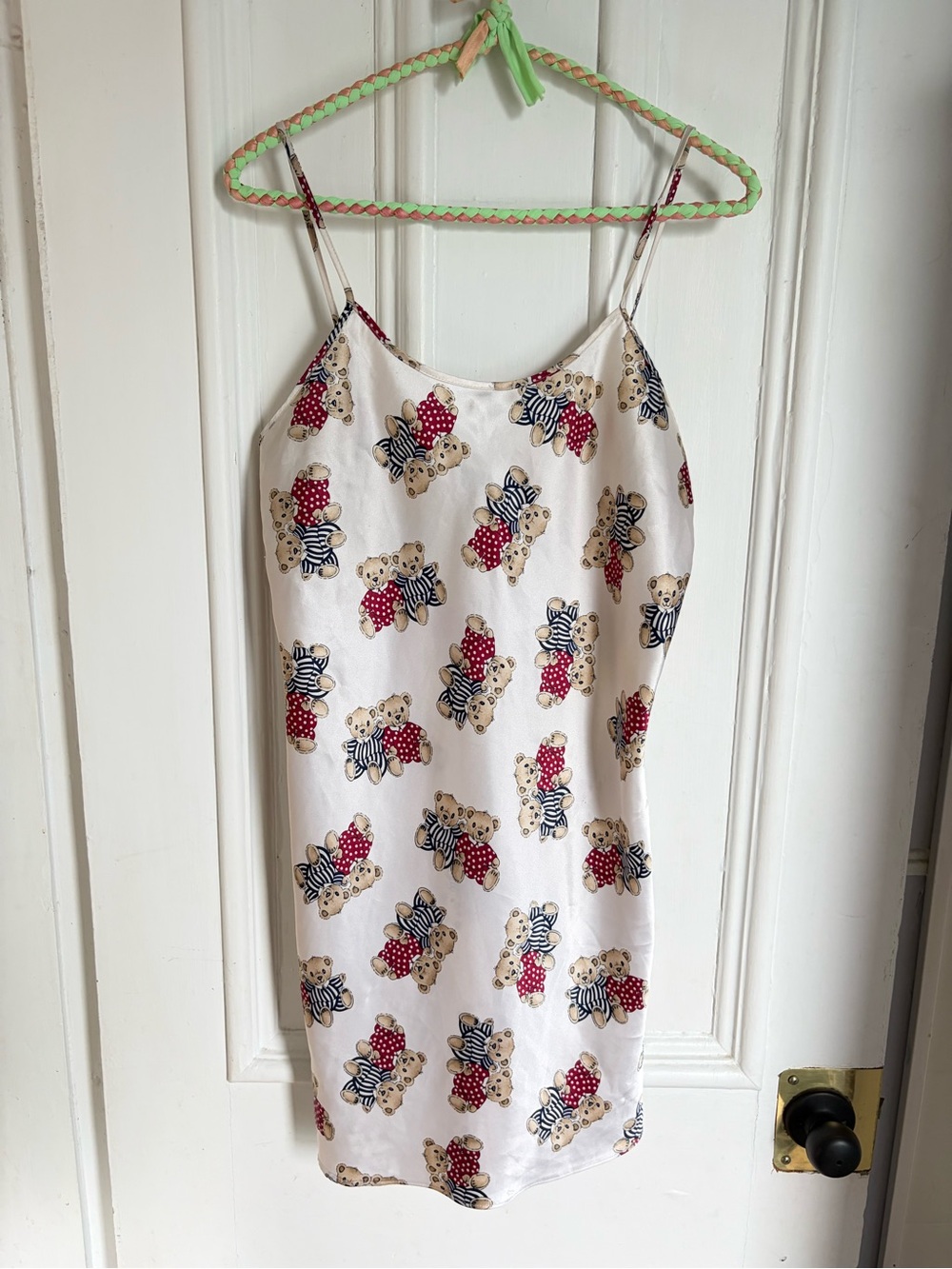 Vintage Teddy Bear Slip Dress Night Gown